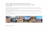Cienega Watershed Erosion Management & Restoration Plan · erosion control and riparian restoration prioritization process, a community engagement plan and develop and implement a