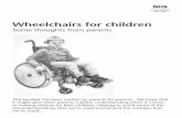Wheelchairs for children - NHSGGClibrary.nhsggc.org.uk/mediaAssets/Westmarc... · • Putting in a stair-lift • Adapting other rooms • Putting in a level-access shower • Adapting