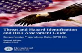 Threat and Hazard Identification and Risk Assessment Guide ... · CPG 201: Threat and Hazard Identification and Risk Assessment Guide—Second Edition The THIRA process is flexible