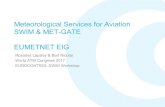 Meteorological Services for Aviation SWIM & MET-GATE ... · aviation; MET-GATE is the publishing and searching function. It will allow intelligent access to MET information in support