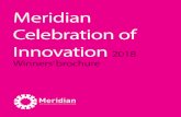 Meridian Celebration of Innovation€¦ · brochure is a reflection of the best of innovation, creativity and hard work that goes on all across our region. Congratulations to all