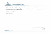 The Federal Budget: Overview and Issues for …changes in the budget included reductions in individual and corporate income tax rates, increases in discretionary defense spending,