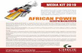 MEDIA KIT 2019 - Chege Publishingchegepublishing.net/wp-content/uploads/2014/02/2019-mediakit.pdf · in Africa’s Oil and Gas industry, Oil and Gas producing country profiles and