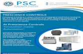  · Prescience Controls Automation that Matters! PRESCIENCE CONTROLS Prescience Controls is a unique industrial technological destination headed by Mr. B.D. Nehe & Mr. Sachin Sonawane