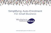 Simplifying Auto-Enrolment€¦ · DM 3642661 v1 These slides remain the property of The Pensions Regulator and their content should not be altered on reproduction. Automatic enrolment