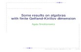 Some results on algebras with ﬁnite Gelfand-Kirillov dimensionhomepages.vub.ac.be/~efjesper/TalkSmoktunowicz.pdf · Graded algebras of quadratic growth Now we turn our attention