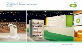 BP Notice of Meeting 2015 · Notice of BP Annual General Meeting 2016 1 Dear shareholder I look forward to welcoming you at BP’s 107th Annual General Meeting (AGM), at ExCeL London