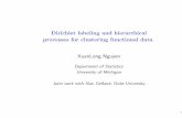 Dirichlet labeling and hierarchical processes for clustering functional datadept.stat.lsa.umich.edu/.../Talks/Nguyen_IMS_China_2011.pdf · 2012-03-19 · Functional data clustering