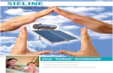 SIELINE SIELINE 170LX - Solar Solutions Ltd....SIEMENS Solar Water Heaters Linear drawing of solar thermosyphon Dimensions under 450 inclination CD Total weight with water Kgr. Collector
