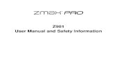 Z981 User Manual and Safety Information · To avoid damage to the phone, do not use any non-standard nano-SIM card cut from a card. You can get a standard nano-SIM card from your