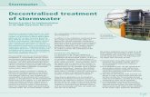 Decentralised treatment of stormwater - IKT · of treatment process and/or efficiency. Physical treatment methods include, for example, filtra-tion, sedimentation, removal of light