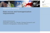 Data rescue and homogenization requirements - …...Copernicus Workshop Data rescue and homogenization requirements Stefan Brönnimann Oeschger Centre for Climate Change Research and