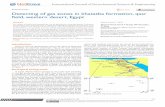 Detecting of gas zones in khatatba formation, qasr field ... · Detecting of gas zones in khatatba formation, qasr field, western desert, Egypt
