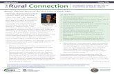 October 2014 Rural Connection Newsletter...THE Rural Connection QUARTERLY NEWSLETTER OF THE VHA OFFICE OF RURAL HEALTH Volume 5 Issue 1 October 2014 Veterans enefits Administration