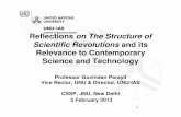 Reflections on The Structure of Scientific Revolutions and ... · Reflections on The Structure of Scientific Revolutions and its Relevance to Contemporary Science and Technology Professor