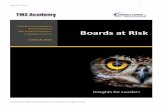 Boards at Risk 1 - temasekmanagementservices.com.sgtemasekmanagementservices.com.sg/media/boards_at_risk.pdf · I. CLASSICAL RISK THINKING Risk thinking used to be reserved for the