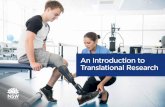 An Introduction to Translational Research...NSW Health An Introduction to Translational Research 1Overview This resource has been designed to introduce health professionals, including