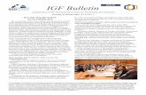 Daily IGF Bulletin - IISD Reporting Services · T IGF Bulletin I I S D IISD , Earth Negotiations Bulletin T V K K, PD, Y S L Wagner, PD T D E E T E M A ... for improving mining governance.