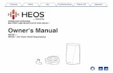 BATTERY AND BLUETOOTH FOR HEOS 1 WIIRELESS SPEAKER · around your home. By utilizing your existing home network and the HEOS app on your iOS or Android™ device, you can explore,