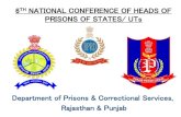 6 NATIONAL CONFERENCE OF HEADS OF PRISONS OF STATES/ … · Refrigeration repair. • 85 Undertrial prisoners were imparted vocational training on Motor cycle repair. 2018 • 27