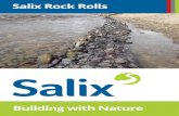 Salix Rock Rolls · Rock Rolls installed at the toe to withstand the abrasive action of cobbles and gravels under flood conditions, with a living element of a pre-established Coir