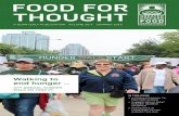 FOOD FOR THOUGHT - Greater Chicago Food …...Prophet: to support the Greater Chicago Food Depository’s Hunger Walk – the annual event that raises awareness of hunger and supports