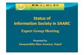 Status of Information Society in SAARC - UN ESCAP PPP R.pdf · Capacity Building ICT literacy and ICT skill in education and training (India, Pakistan and Sri-Lanka) India develop