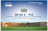 BRCM CET Prospctus 2016-17 · BRCM Public School Gyankunj, BRCM Public School Vidyagram, GDC Memorial College and has also adopted ITI, Bahal under Public Private Partnership. BHCT
