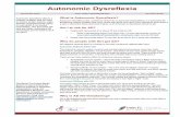 Autonomic DysreflexiaAutonomic Dysreflexia (AD), sometimes referred to as Autonomic Hyperreflexia, is a potentially life threatening medical condition that many people with spinal