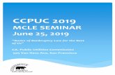 CCPUC 2016 MCLE SEMINAR June 23, 2016represented intellectual property licensees and licensors in bankruptcy cases. She has also provided legal advice in connection with the wind down
