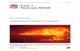 Smoke Alarms in Homes: An Analysis - Fire and Rescue NSW Smoke... · Figure 33: Burn 7 Graphical Analysis of Tenability ..... 75 Figure 34: Burn 8 Tn Ceiling Thermocouple and Sprinkler