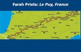 Farah Priela: Le Puy, France - WordPress.comFarah Priela: Le Puy, France. Fast Facts: •Le Puy En-Velay to Saint Jean Pied de Port •736 kilometers (457 miles) •32 Days –32 Stages