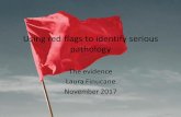 Using red flags to identify serious pathologysussexmskpartnershipcentral.co.uk/.../06/Using-red-flags-to-identify-serious-pathology.pdfUsing red flags to identify serious pathology