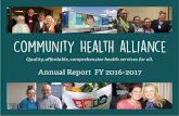 Community Health alliance · 2018-07-20 · Community Health Alliance Dan Carter Board of Directors, President Community Health Alliance 3 Community Health Alliance Dear Community