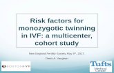 Risk factors for monozygotic twinning in IVF: a ... presentation NEFS.pdf · Risk factors for monozygotic twinning in IVF: a multicenter, cohort study ... Objectives Background on