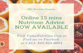 NOW AVAILABLE Nutrition Advice Online 15 mins · Online 15 mins Nutrition Advice NOW AVAILABLE +.$/VUSJUJPO1SFTFOUT 7JTJU:VNB/VUSJUJPO $PNPS 'JOENFPO'BDFCPPL PS$"--