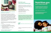 Nutrition - National Agricultural Library€¦ · E-mail: info@nutrition.gov Nutrition.gov is staffed by experienced registered dietitians (RDs) from NAL’s Food and Nutrition Information