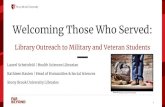 Welcoming Those Who Served - SUNYLA...military with them. Several veterans indicated the desire to see reference guides that are easily accessible and provide general information for