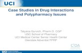 Case Studies in Drug Interactions and Polypharmacy Issues · Case Studies in Drug Interactions and Polypharmacy Issues •The incidence of a clinical drug interactions 3-5% in pts