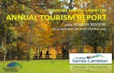 2014 YEAR IN REVIEW - Ontario's Blue Coast · 2 . Dear Tourism Partners, It has been a tremendous year to hold the position of Chair of Tourism Sarnia-Lambton (TSL). Through the hard