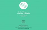 Global Update on Nutrition Labelling · This report has been compiled by the European Food Infor- ... for different nutrition labelling schemes. This Global Update seeks to provide