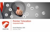 Corporate Profile Pointer Telocation€¦ · • Pointer offers a unique combination of feature-rich software and an advanced ... Global Growing Market • Serving a $55B global,