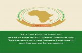 Malabo Declaration on Accelerated Agricultural Growth and ... · The Malabo Declaration on Accelerated Agricultural Growth and Transformation for Shared Prosperity and Improved Livelihoods