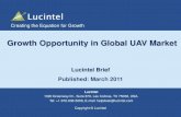 Growth Opportunity in Global UAV Market - Lucintel · Creating the Equation for Growth 5 Overview: UAVs, Blimps, Zeppelins UAV • Unmanned Aerial Vehicles (UAVs) are remotely piloted