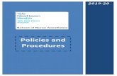 Policies and Procedures (8).pdf · Anesthesiology is a specialty practiced by nurse anesthetists and qualified physicians. These individuals have been prepared in the use of specialized
