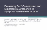 Examining Self-Compassion and Experiential Avoidance in ... 121.pdf · Examining Self-Compassion and Experiential Avoidance in Symptom Dimensions of OCD Daniel S. Steinberg, B.A.