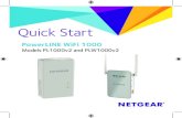 PowerLINE WiFi 1000 - Netgear · 2019-12-31 · PowerLINE adapters give you an alternative way to extend your network ... The WiFi radio is off. 6 Factory Reset button Press the Factory