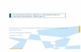 Scoping a foundation skills professional standards framework Consultation … Consultation Paper 200813... · 2013-08-22 · Scoping a foundation skills professional standards framework