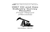 2007 Oil and Gas Industry Survey Results Final Report ... · Final (Revised) 2007 Oil and Gas Industry Survey Results i State of California California Environmental Protection Agency