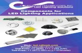 Component Distributors, Inc. Components for LED Lighting ... · Components for LED Lighting Applications. Bender + Wirth – offers the most comprehensive line of high quality, pre-wired